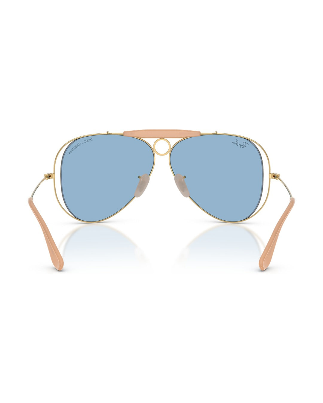 Dolce&Gabbana Shooter Sunglasses - Arista Gold/Light Blue - Ray-Ban