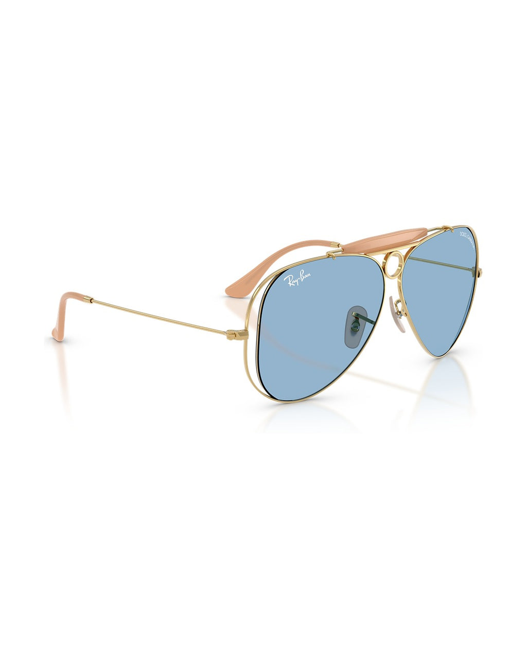 Dolce&Gabbana Shooter Sunglasses - Arista Gold/Light Blue - Ray-Ban