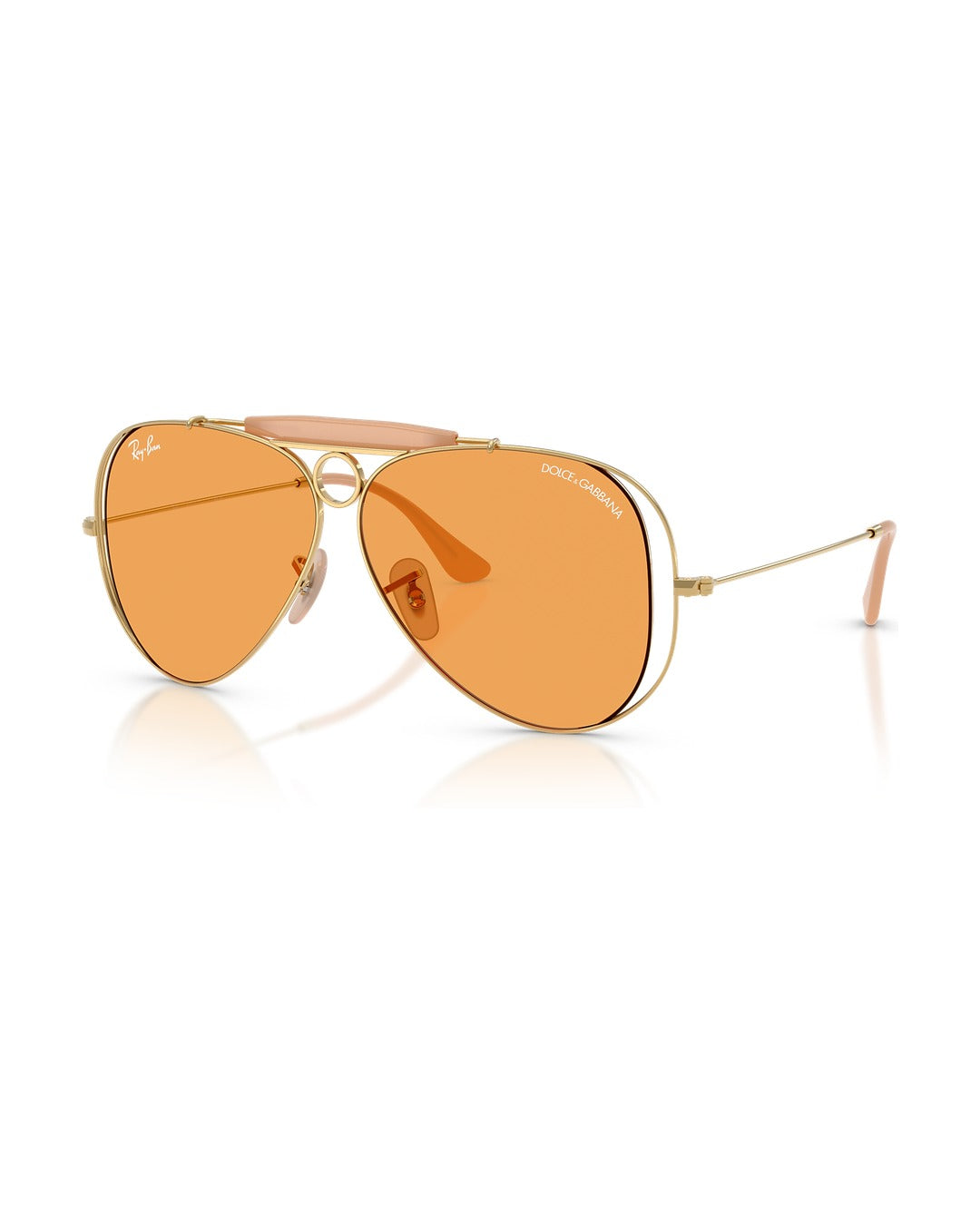 Dolce&Gabbana Shooter Sunglasses - Arista Gold/Orange - Ray-Ban