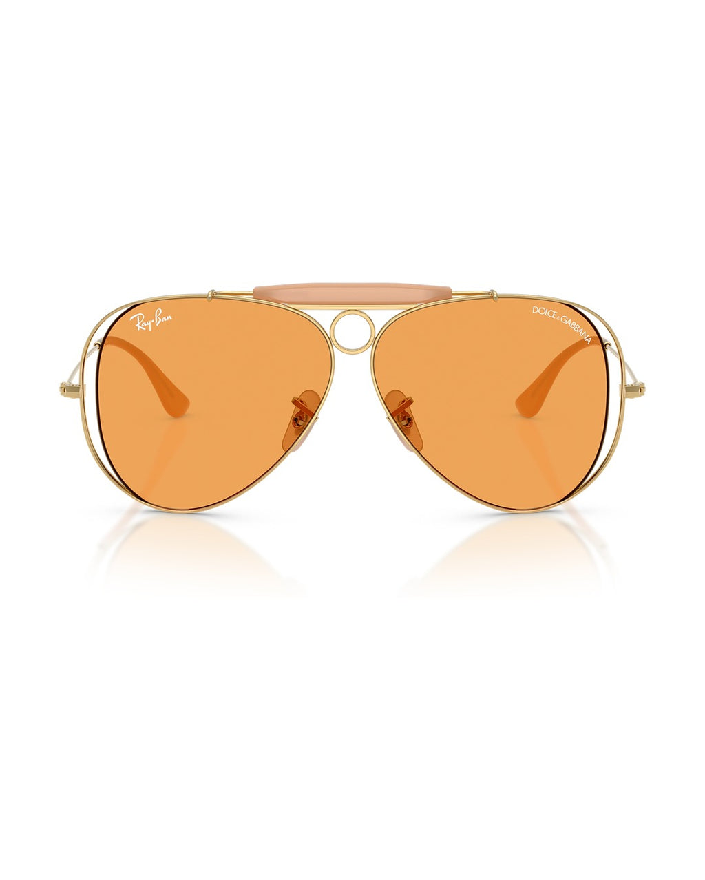 Dolce&Gabbana Shooter Sunglasses - Arista Gold/Orange - Ray-Ban