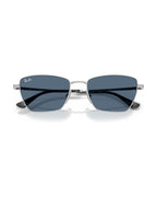 Drea Sunglasses - Silver/Dark Blue - Ray-Ban