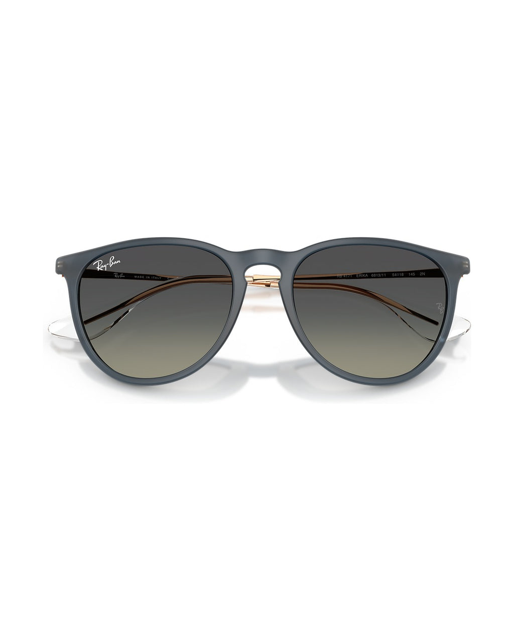 Erika Sunglasses - Rubber Blue/Gradient Grey - Ray-Ban