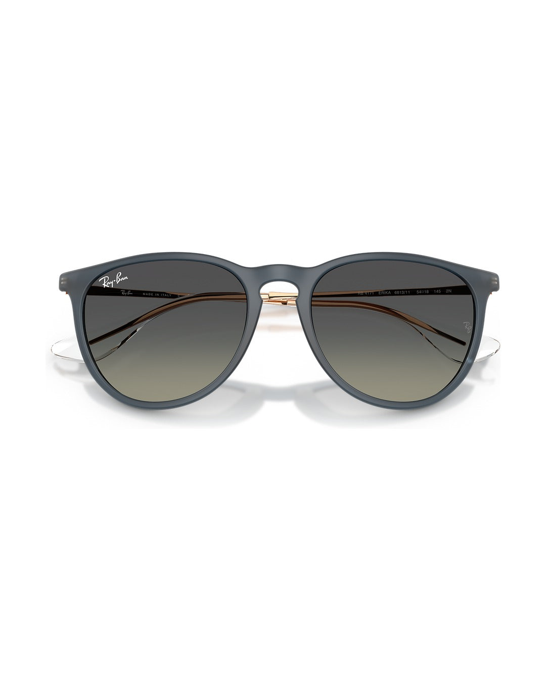 Erika Sunglasses - Rubber Blue/Gradient Grey - Ray-Ban