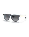 Erika Sunglasses - Transparent Blue/Grey Polarized - Ray-Ban