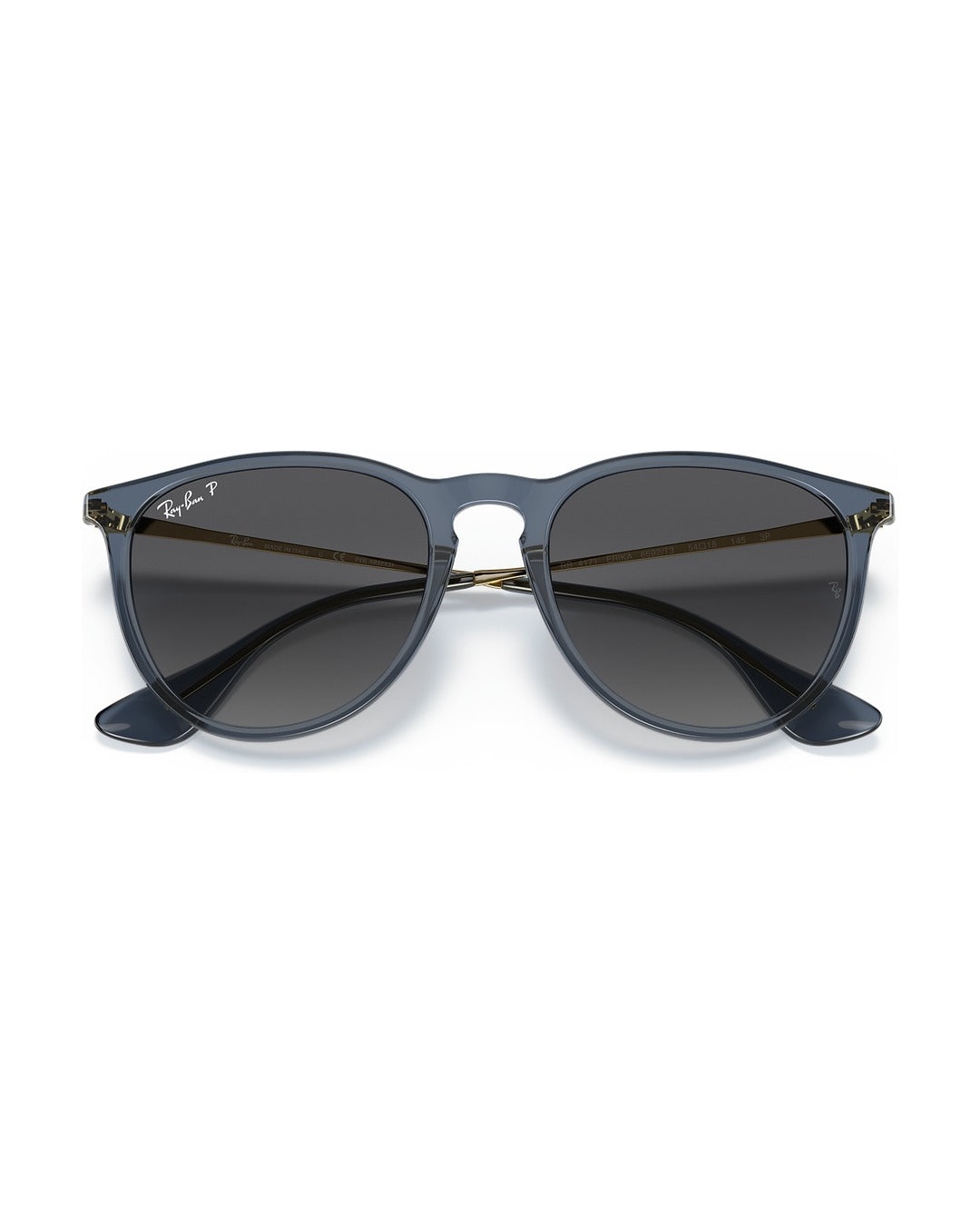 Erika Sunglasses - Transparent Blue/Grey Polarized - Ray-Ban