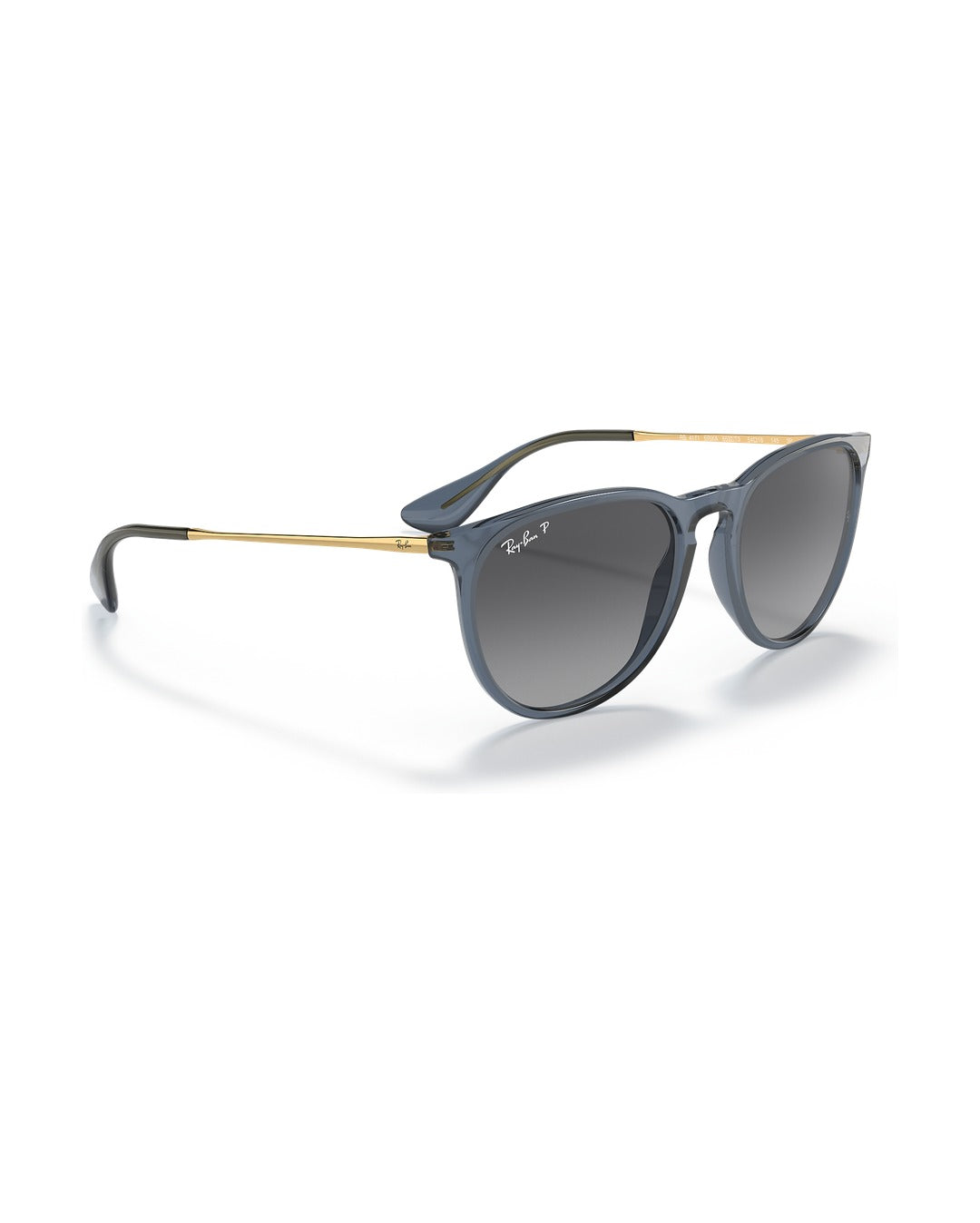 Erika Sunglasses - Transparent Blue/Grey Polarized - Ray-Ban