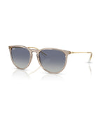 Erika Sunglasses - Transparent Light Brown/Light Grey Gradient Dark Blue - Ray-Ban