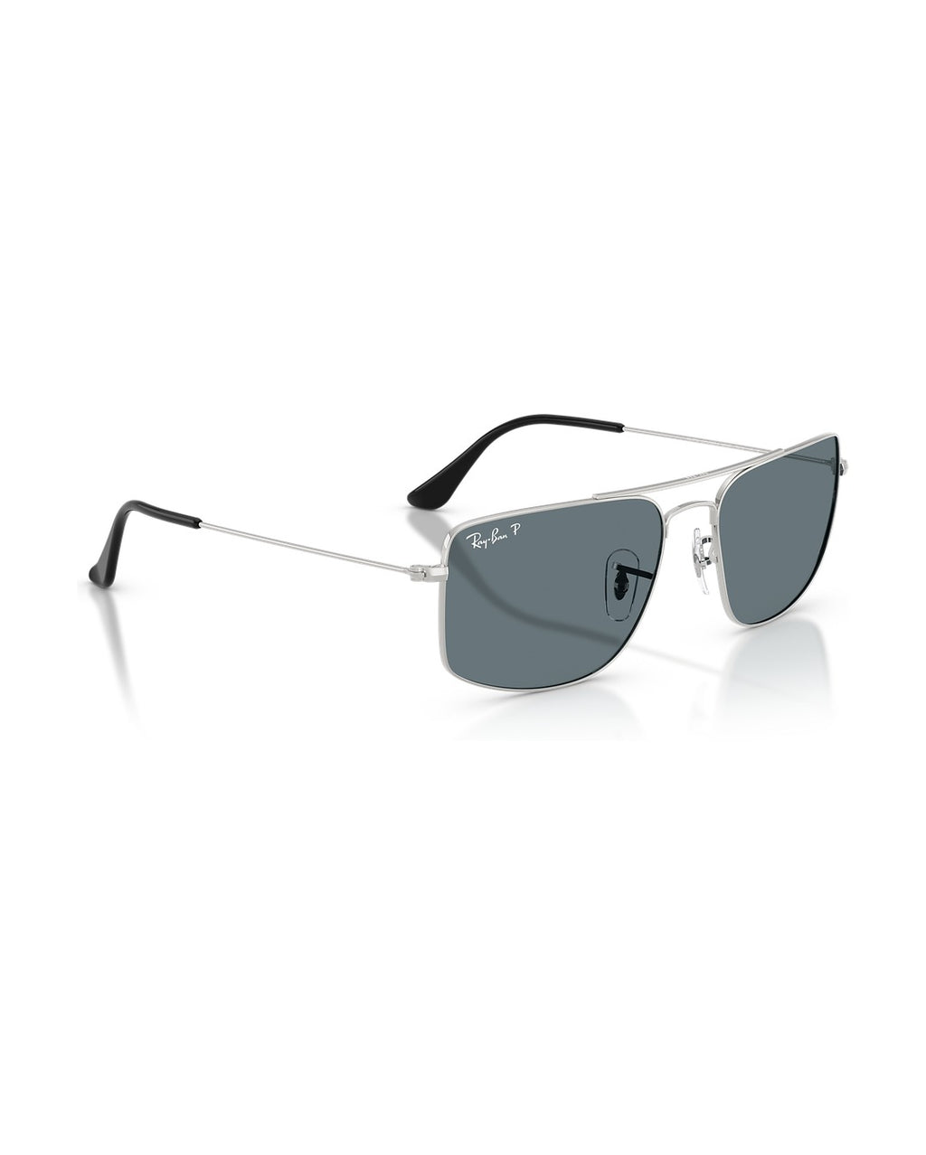 Explorer 3 Sunglasses - Silver/Dark Blue Polarized - Ray-Ban