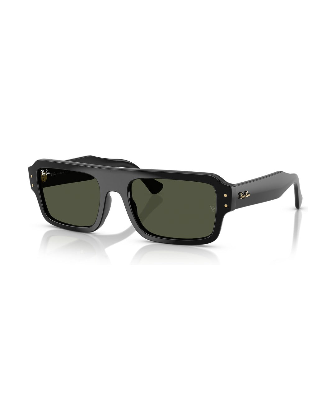 Flacko Sunglasses - Black/Green - Ray-Ban