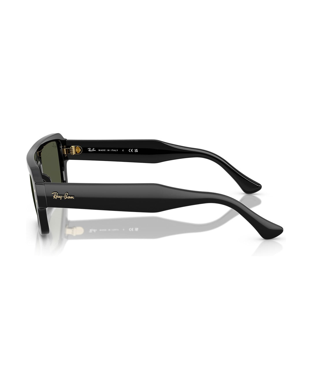Flacko Sunglasses - Black/Green - Ray-Ban