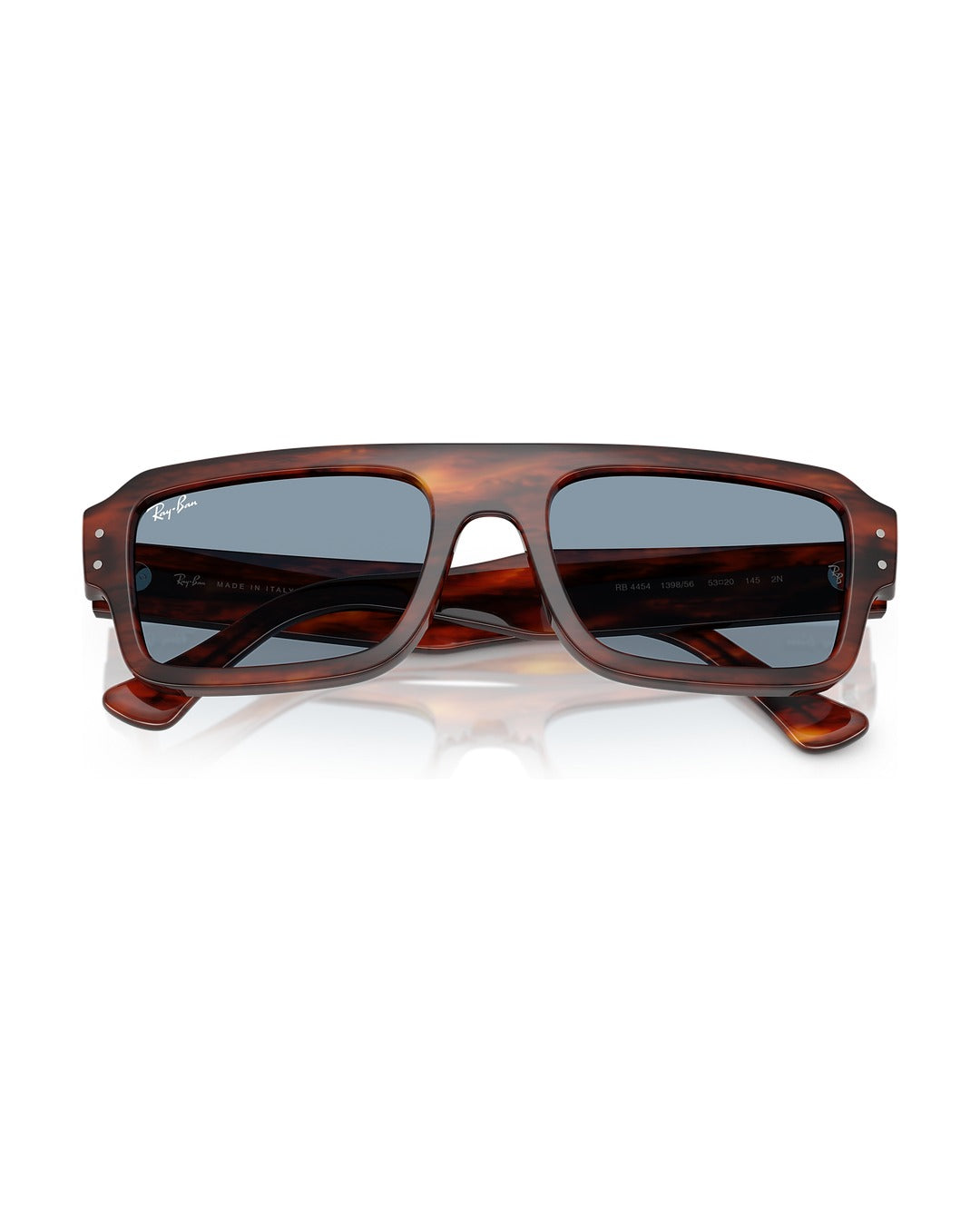 Flacko Sunglasses - Striped Havana/Blue - Ray-Ban