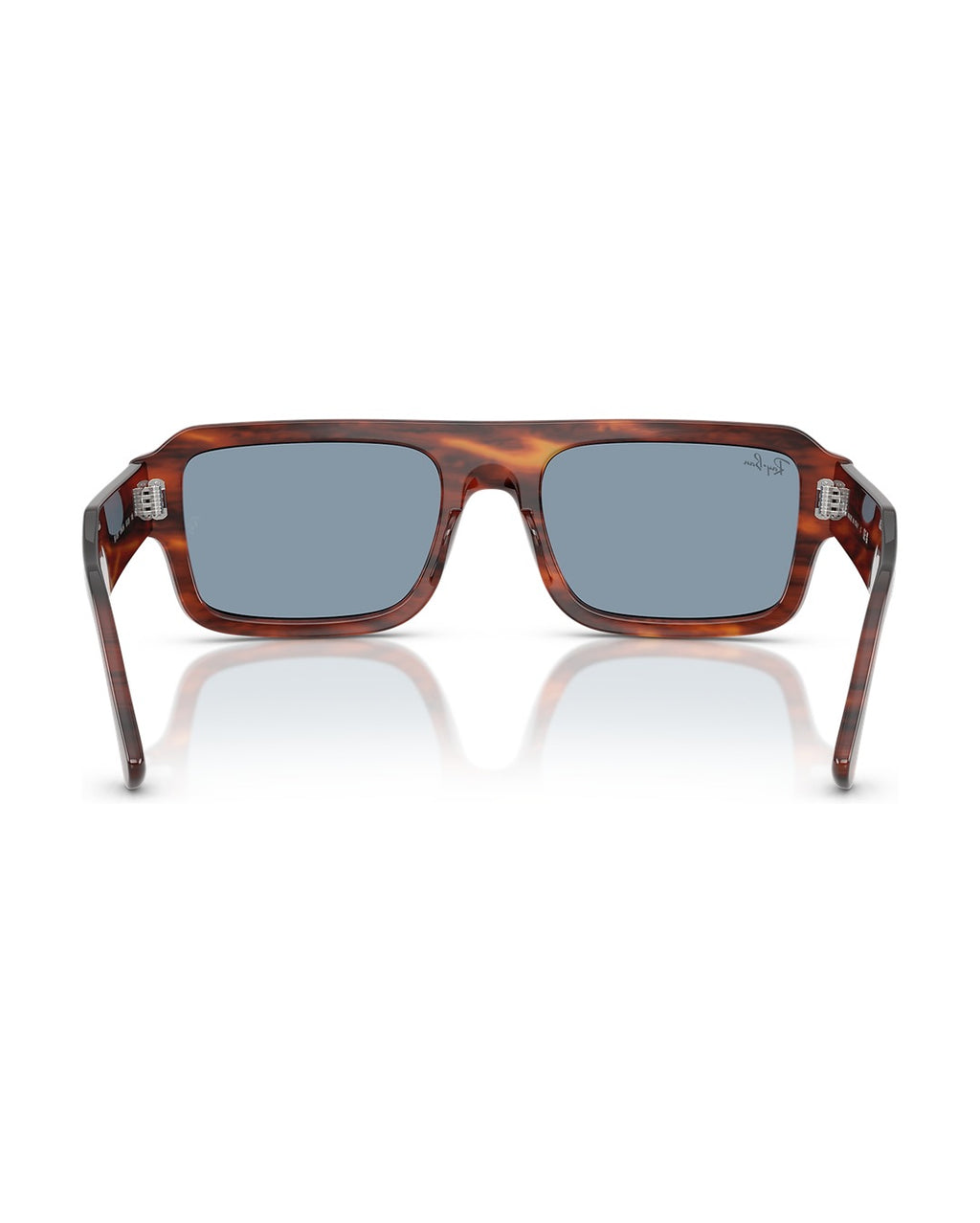 Flacko Sunglasses - Striped Havana/Blue - Ray-Ban