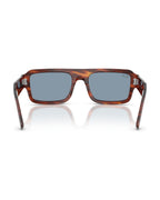Flacko Sunglasses - Striped Havana/Blue - Ray-Ban