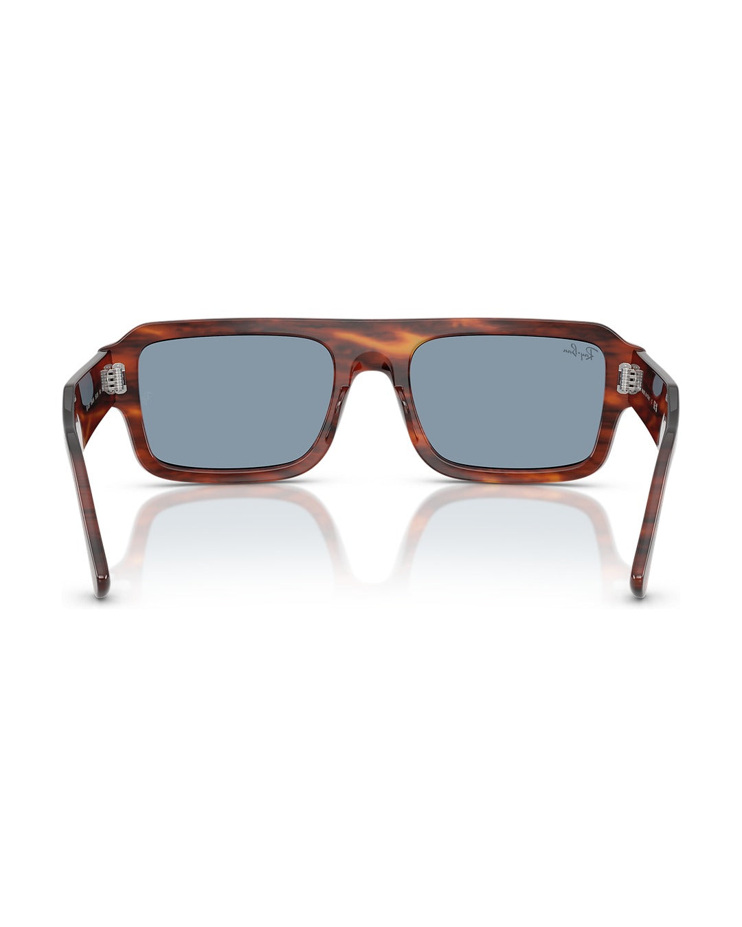 Flacko Sunglasses - Striped Havana/Blue - Ray-Ban
