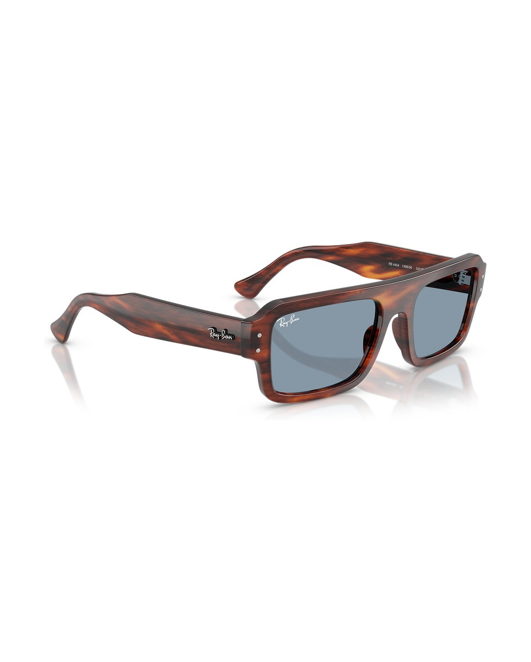 Flacko Sunglasses - Striped Havana/Blue - Ray-Ban
