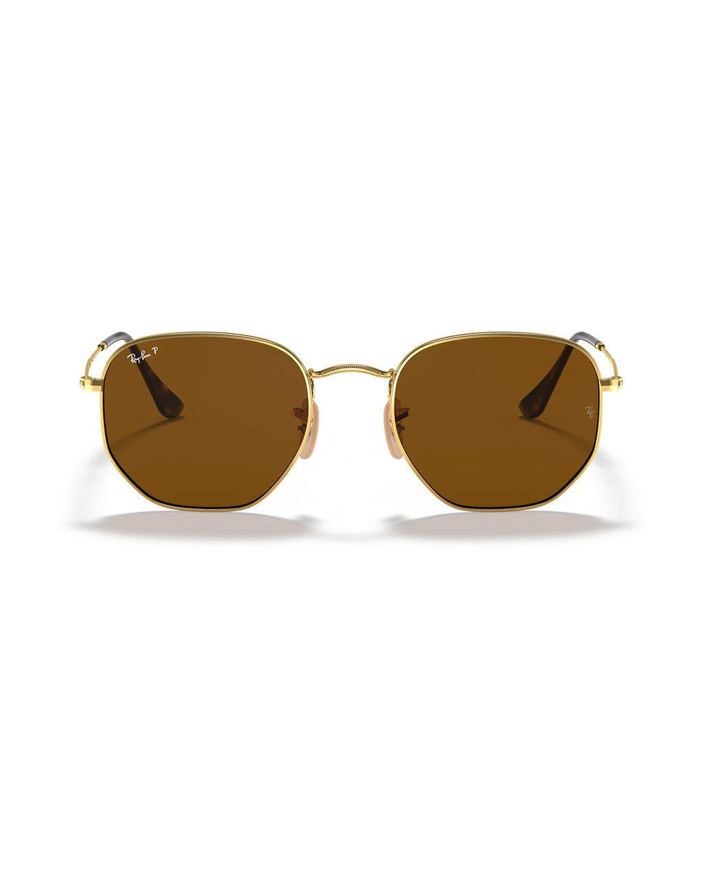 Hexagonal Sunglasses - Arista Gold/Brown Polarized - Ray-Ban