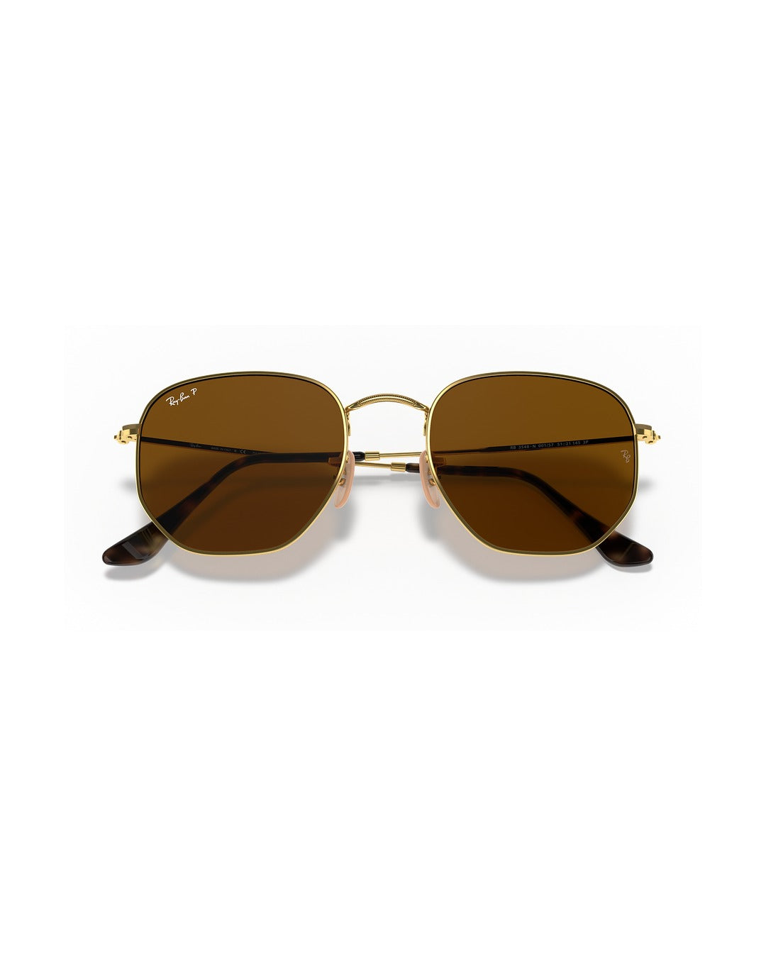 Hexagonal Sunglasses - Arista Gold/Brown Polarized - Ray-Ban