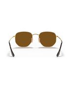 Hexagonal Sunglasses - Arista Gold/Brown Polarized - Ray-Ban