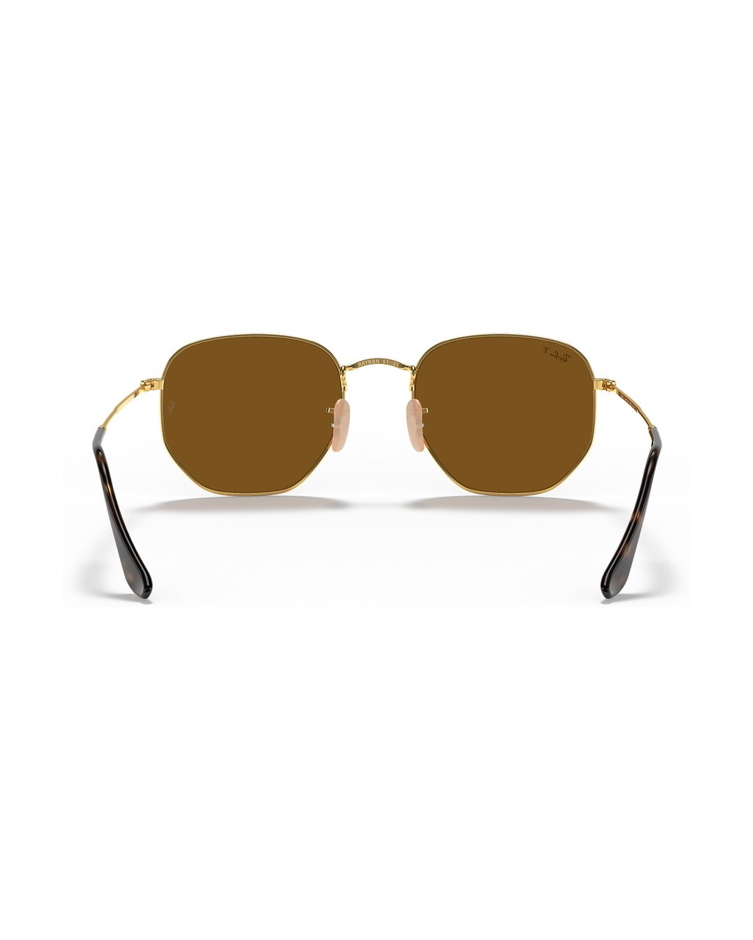 Hexagonal Sunglasses - Arista Gold/Brown Polarized - Ray-Ban