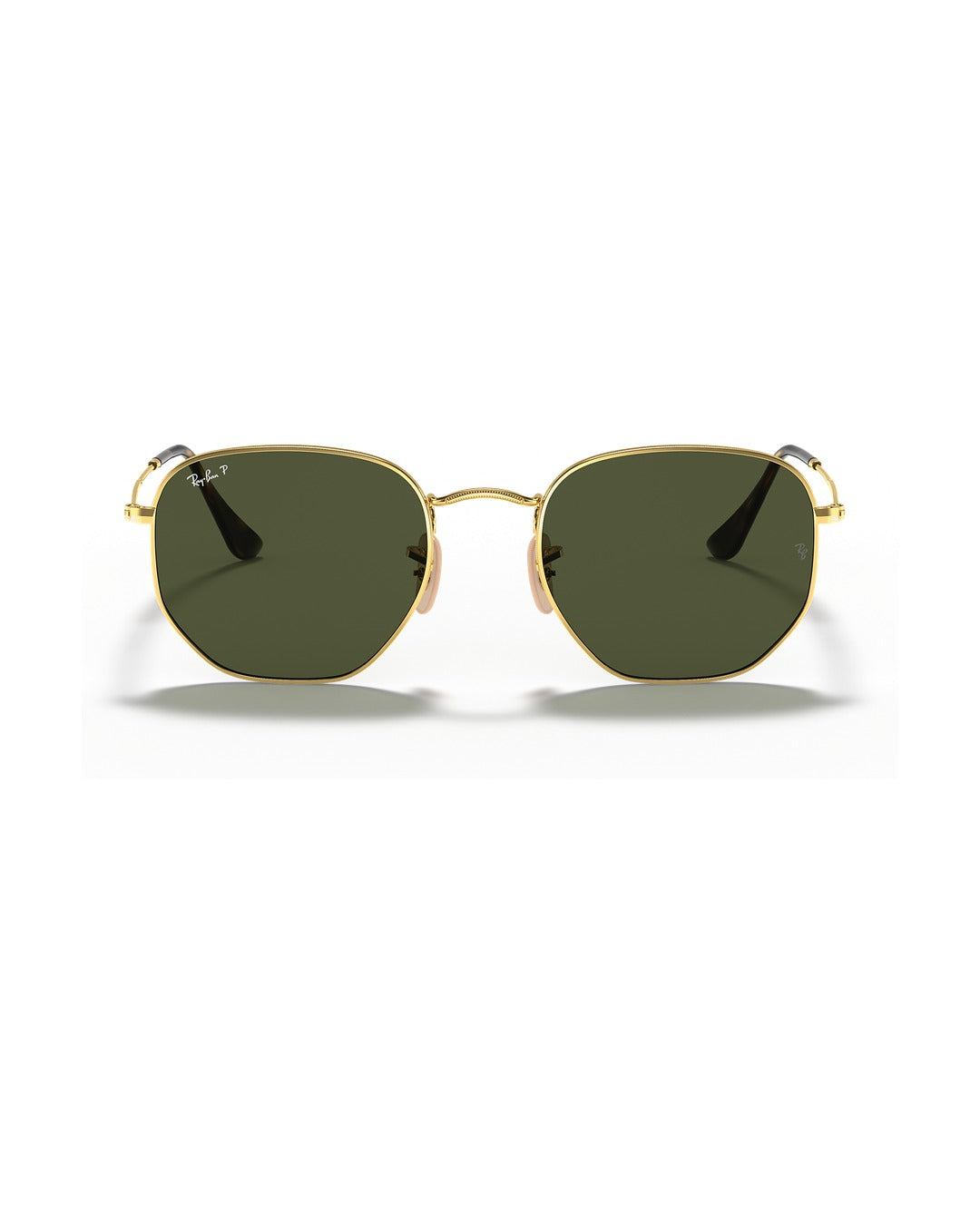 Hexagonal Sunglasses - Arista Gold/G-15 Green Polarised - Ray-Ban