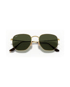 Hexagonal Sunglasses - Arista Gold/G-15 Green Polarised - Ray-Ban