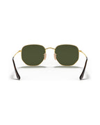 Hexagonal Sunglasses - Arista Gold/G-15 Green Polarised - Ray-Ban