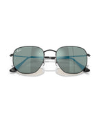 Hexagonal Sunglasses - Black/Blue Mirror - Ray-Ban