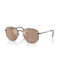 Hexagonal Sunglasses - Black/Brown Mirror Bronze - Ray-Ban