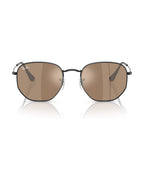 Hexagonal Sunglasses - Black/Brown Mirror Bronze - Ray-Ban