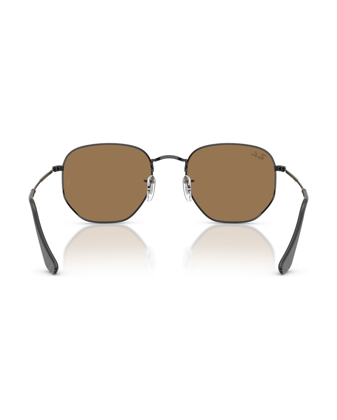 Hexagonal Sunglasses - Black/Brown Mirror Bronze - Ray-Ban