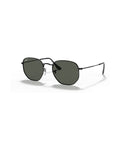 Hexagonal Sunglasses - Black/G-15 Green Polarised - Ray-Ban