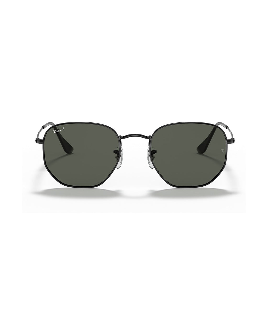 Hexagonal Sunglasses - Black/G-15 Green Polarised - Ray-Ban