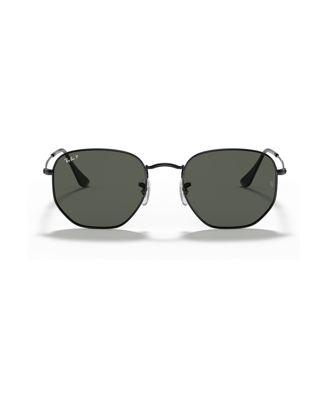 Hexagonal Sunglasses - Black/G-15 Green Polarised - Ray-Ban
