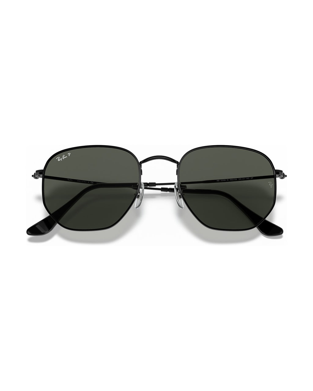Hexagonal Sunglasses - Black/G-15 Green Polarised - Ray-Ban
