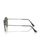 Hexagonal Sunglasses - Black/Green Mirror - Ray-Ban