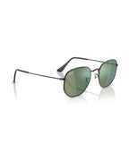 Hexagonal Sunglasses - Black/Green Mirror - Ray-Ban