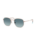 Hexagonal Sunglasses - Copper/Blue Gradient Grey - Ray-Ban