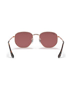 Hexagonal Sunglasses - Rose Gold/Violet Polarized - Ray-Ban