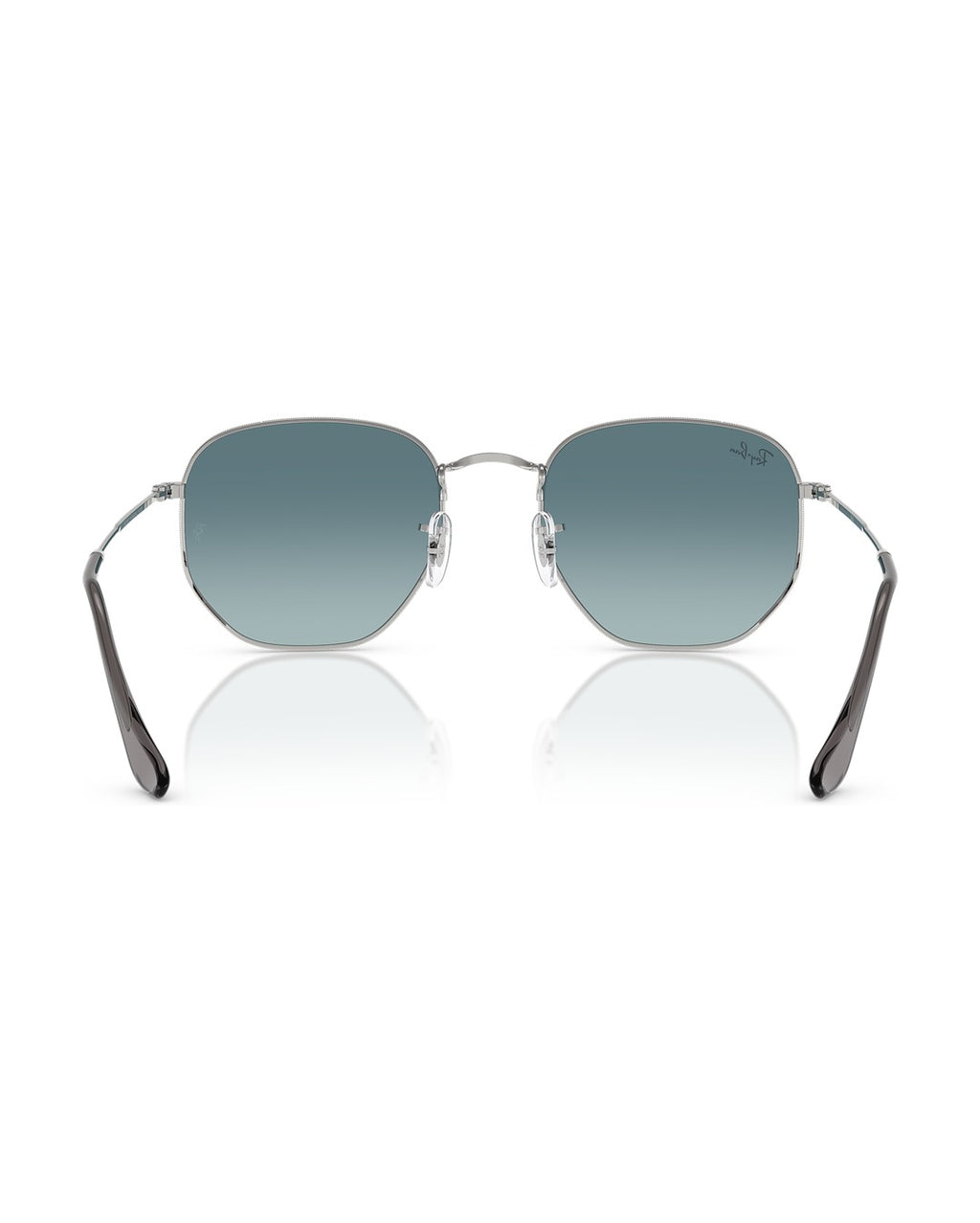 Hexagonal Sunglasses - Silver/Blue Gradient Grey - Ray-Ban