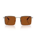 Idan Bio-Based Sunglasses - Gunmetal/Dark Brown - Ray-Ban