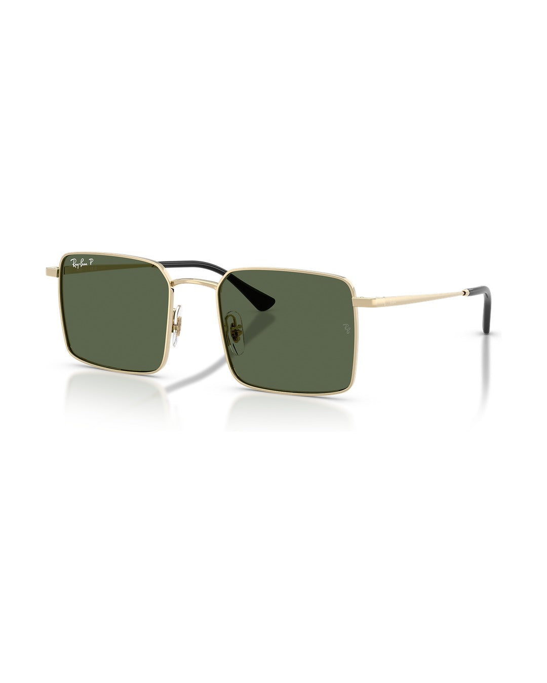 Idan Bio-Based Sunglasses - Pale Gold/Dark Green Polarized - Ray-Ban