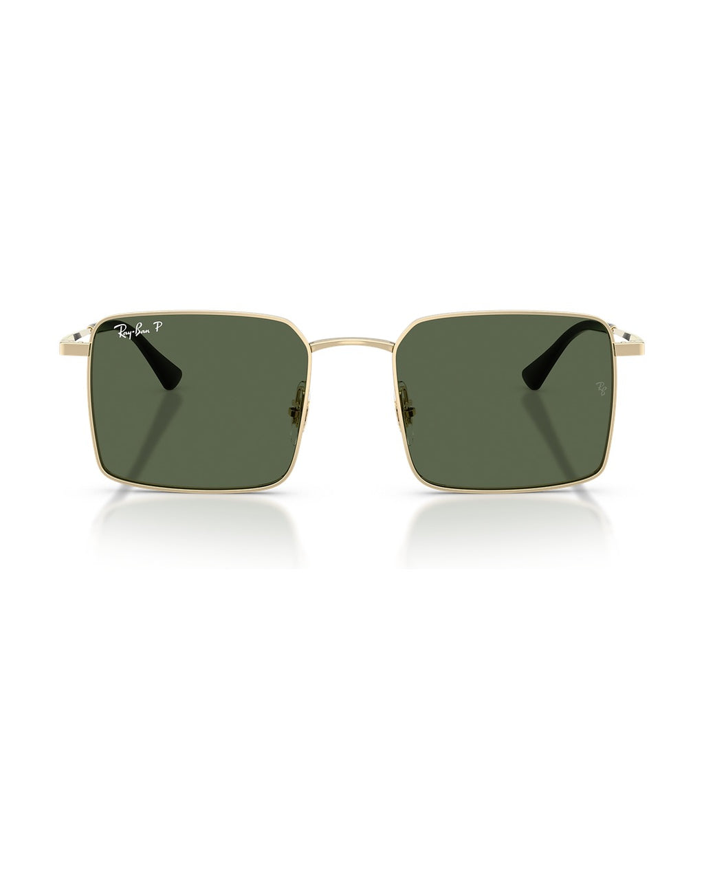 Idan Bio-Based Sunglasses - Pale Gold/Dark Green Polarized - Ray-Ban