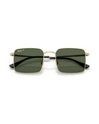 Idan Bio-Based Sunglasses - Pale Gold/Dark Green Polarized - Ray-Ban