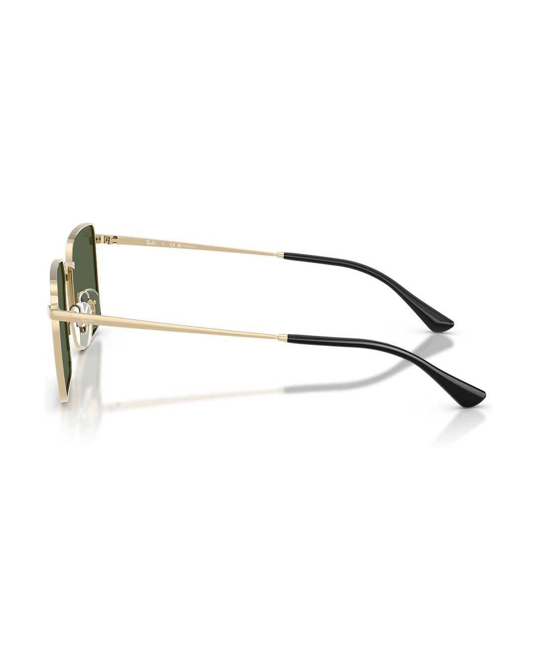 Idan Bio-Based Sunglasses - Pale Gold/Dark Green Polarized - Ray-Ban