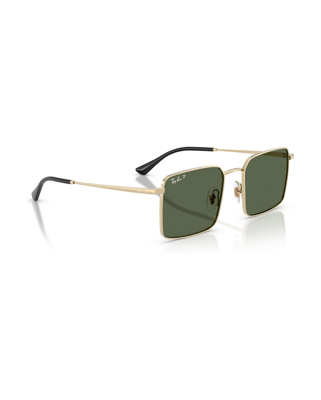 Idan Bio-Based Sunglasses - Pale Gold/Dark Green Polarized - Ray-Ban