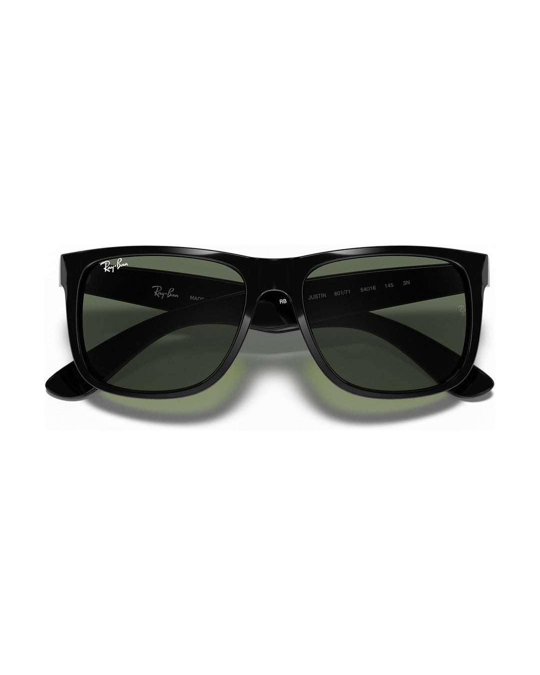 Justin Sunglasses - Black/Dark Green - Ray-Ban