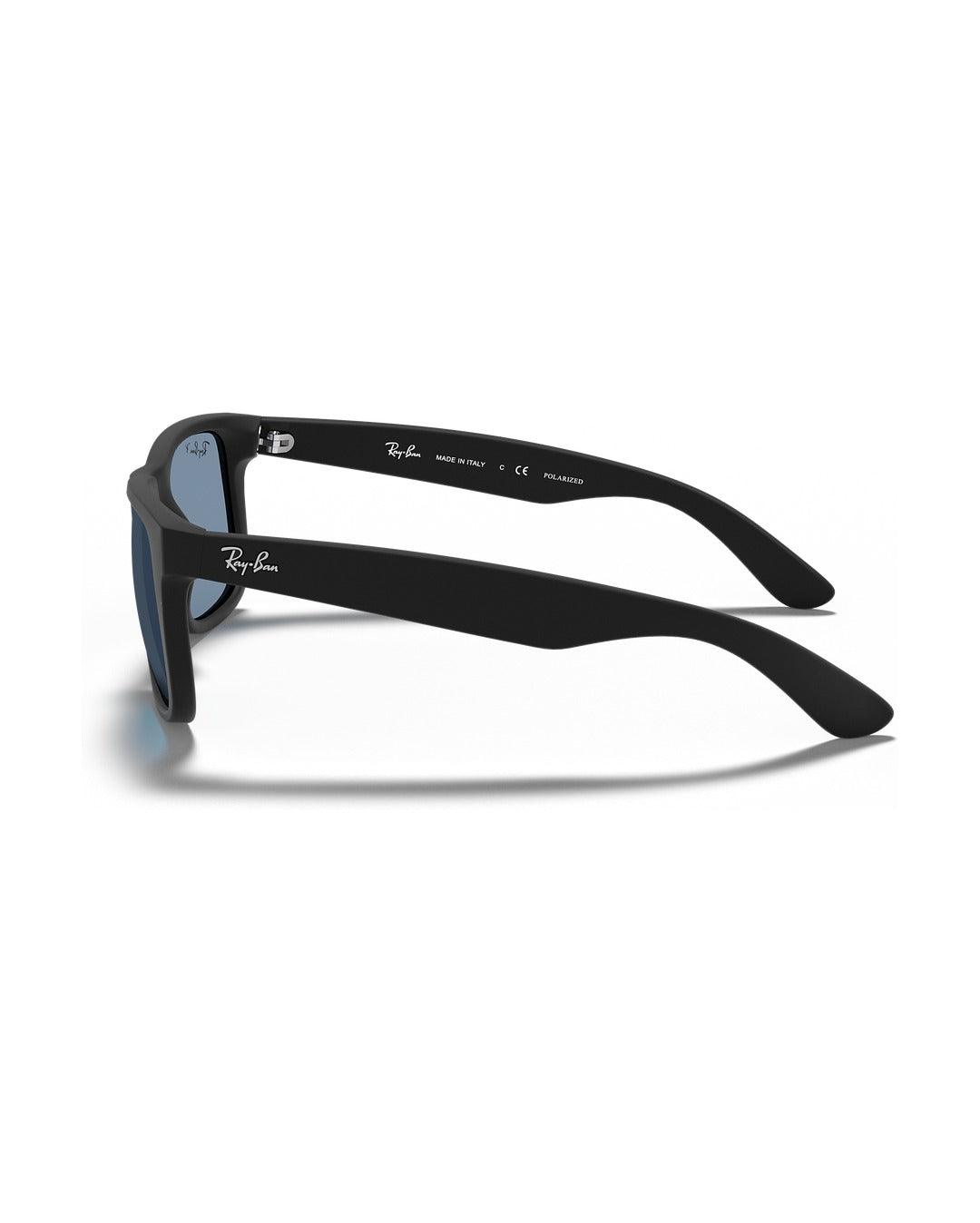Justin Sunglasses - Rubber Black/Dark Blue Polarized - Ray-Ban