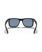 Justin Sunglasses - Rubber Black/Dark Blue Polarized - Ray-Ban