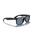 Justin Sunglasses - Rubber Black/Dark Blue Polarized - Ray-Ban