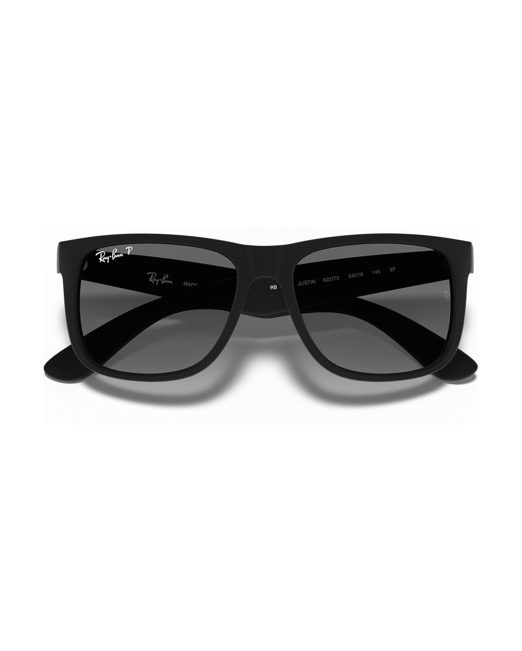 Justin Sunglasses - Rubber Black/Solid Color - Ray-Ban